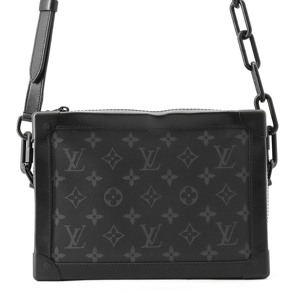 Louis Vuitton Shoulder Bag Monogram Eclipse Black Soft Trunk Black